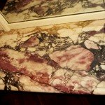 Raccord cheminée faux marbre