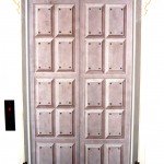 trompe l'oeil porte ascenseur